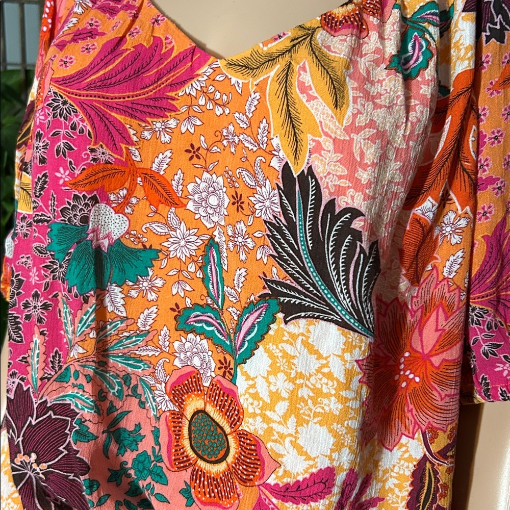 LOFT SPLASH OF COLOR TOP XL - Picture 3 of 11